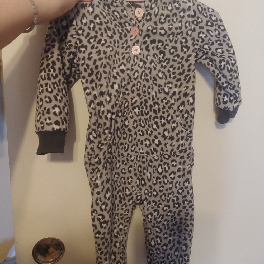 Leopard print one piece body suit